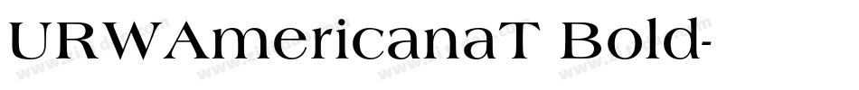 URWAmericanaT Bold字体转换